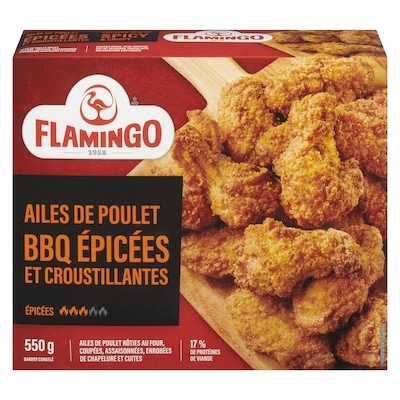Flamingo Ailes de poulet bbq épicées et croustillantes 550 g, 3,09 $/100g