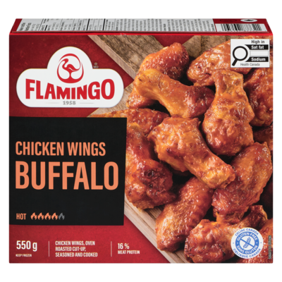 Flamingo Buffalo Chicken Wings 550 g, $2.73/100g