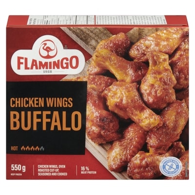 Flamingo Buffalo Chicken Wings 550 g, $3.09/100g
