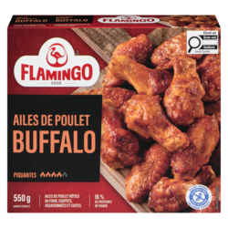 Flamingo Ailes de poulet Buffalo 550 g, 2,00 $/100g
