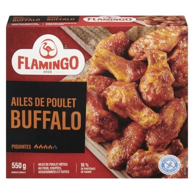 Flamingo Ailes de poulet Buffalo 550 g, 3,09 $/100g