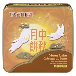 Tastie Gâteau de lune avec pâte de lotus blanc 640 g, 2,11 $/100g