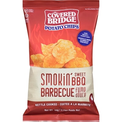 Covered Bridge Potato Chips Smokin' Sweet Bbq 60 g, $3.32/100g
