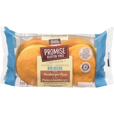 Promise Gluten Free Pains à hamburger authentique brioche 260 g, 2,88 $/100g