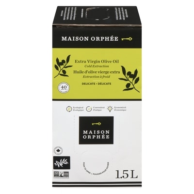 Maison Orphée Huile d’olive vierge extra délicate 1.5 l, 2,53 $/100ml