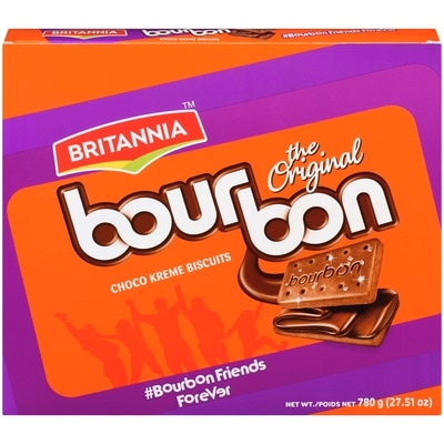 Britannia Bourbon Cream Biscuit 780 g, $0.87/100g