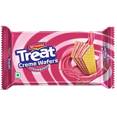 Britannia Treat Wafers Strawberry 150 g, $1.13/100g