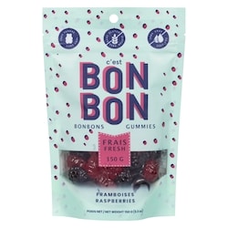 Bon Bon FRAMBOISES 150 g, 3,00 $/100g