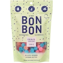 Bon Bon BILLES VEGAN 150 g, 3,67 $/100g