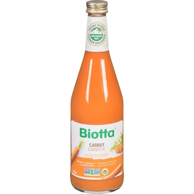 Biotta 100 % Carrot Juice Lacto-Fermented 500 ml, $1.50/100ml