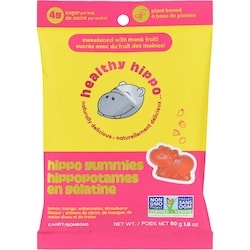 healthy hippo Hippo Gummies Lemon, Mango, Watermelon, Strawberry Flavour 50 g, $7.58/100g