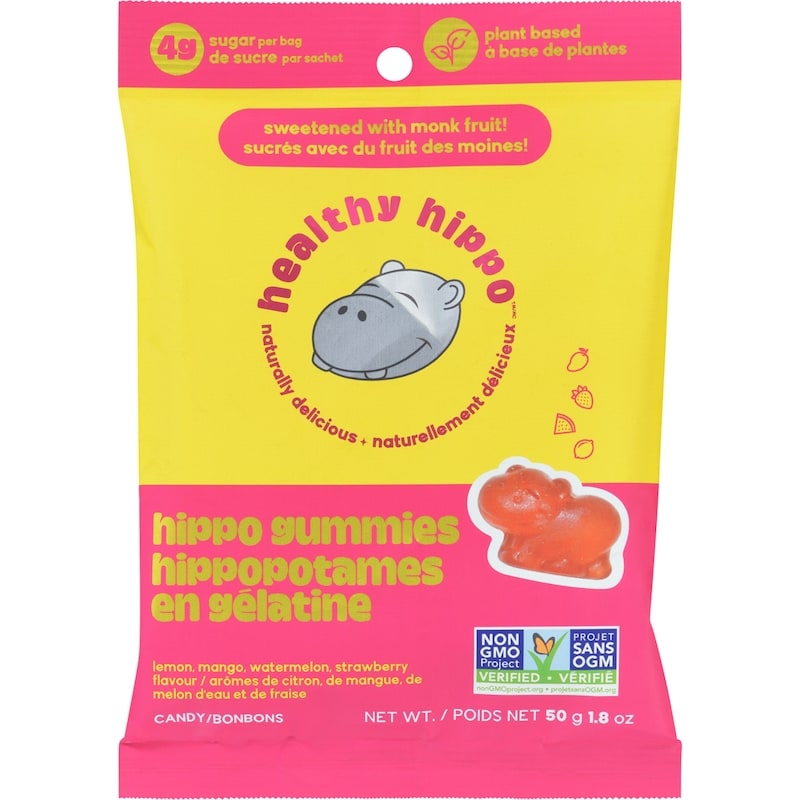 Hippo Gummies Lemon, Mango, Watermelon, Strawberry Flavour