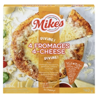Mikes Pizza 4 fromages 740 g, 1,55 $/100g