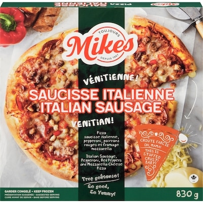 Mikes Pizza Italian Sausage 830 g, $1.38/100g