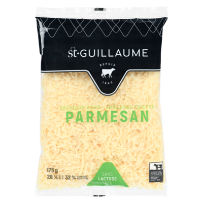 null St-Guillaume Shredded Parmesan Cheese 175 g, $5.42/100g