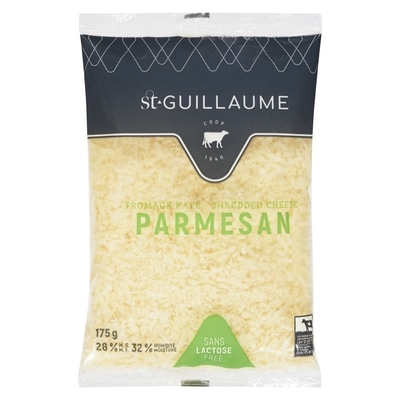 null St-Guillaume Shredded Parmesan Cheese 175 g, $5.42/100g