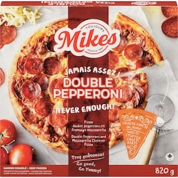Mikes Pizza double pepperoni 820 g, 1,22 $/100g