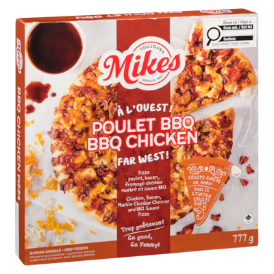 Pizza poulet bbq