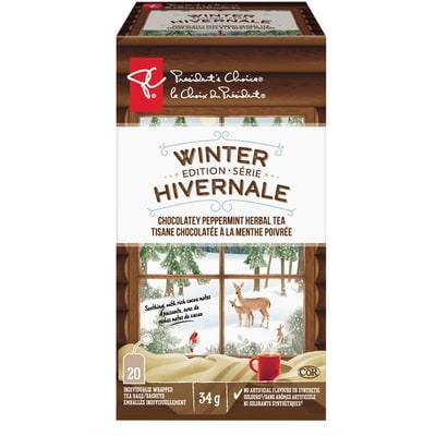 President's Choice Chocolatey Peppermint Herbal Tea 20 ea, $0.19/1ea