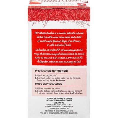 Thé rouge érable et rooibos