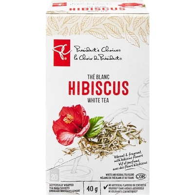 President's Choice Hibiscus White Tea 20 ea, $0.15/1ea