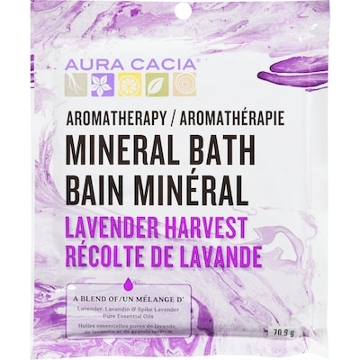 Aura Cacia Aromatherapy Mineral Bath Lavender Harvest 70.9 g, $7.74/100g