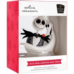 Hallmark Décoration de Noël (Jack Skellington et Zéro, L'Étrange Noël de monsieur Jack de Tim Burton, Disney) 1 ea, 13,00 $/1ch