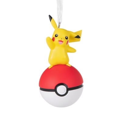 Hallmark Ornament, Resin Figural Pokemon with Ball 1 ea, $13.00/1ea