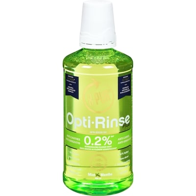 X-Pur Opti-rinse plus rince-bouche au reminéralisant 0.2 % naf menthe 500 ml, 2,60 $/100ml
