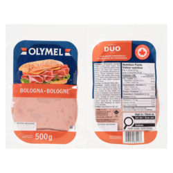 Olymel Viande tranchée bologne 500 g, 1,30 $/100g