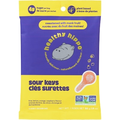healthy hippo Bonbons clés surrettes 50 g, 9,58 $/100g
