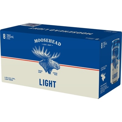 Moosehead Light (ID required at pick-up) 8x355.0 ml, $0.72/100ml