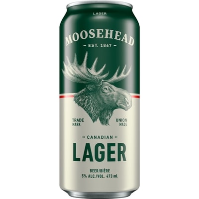 Moosehead Lager (ID required at pick-up) 473 ml, $0.84/100ml