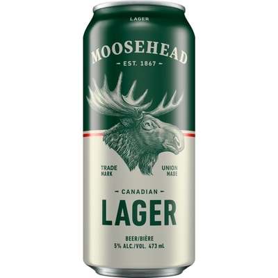 Moosehead Lager (Pièce d’identité requise au moment du ramassage) 473 ml, 0,84 $/100ml