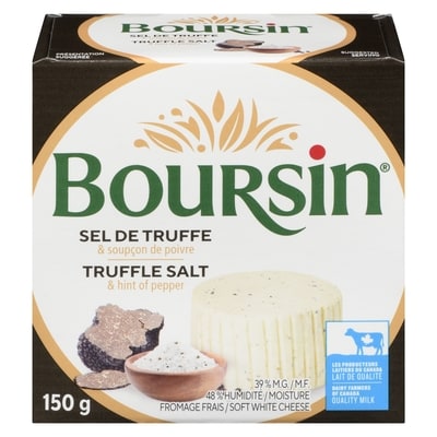 Boursin Truffle Salt & Hint of Pepper 150 g, $5.33/100g