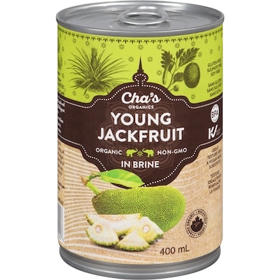 Cha's Organics Young Jackfruit In Brine Organic 400 ml, $1.62/100ml