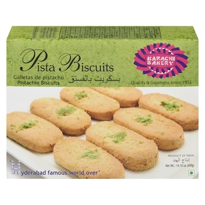 Karachi Bakery Pista Biscuits Pistachio Biscuits 400 g, $1.50/100g
