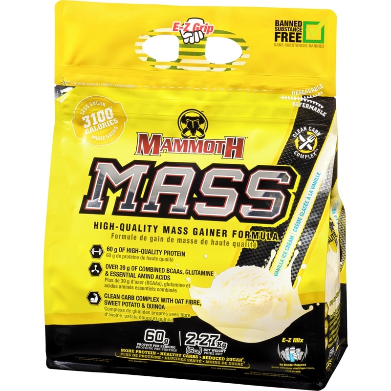 Mass High-Quality Mass Gainer Formula Vanilla Ice Cream