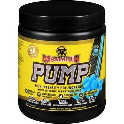 True North Pump haute intensité pré-entraînement framboise bleue 1 ea, 38,99 $/1ch