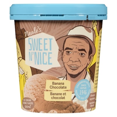Crème glacée banane et chocolat