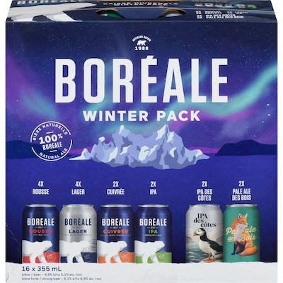 Boreale Beer Winter Pack (ID required at pick-up) 16x355.0 ml, $0.42/100ml