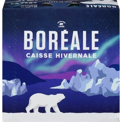Boréale Bière caisse hivernale (Pièce d’identité requise au moment du ramassage) 16x355.0 ml, 0,42 $/100ml