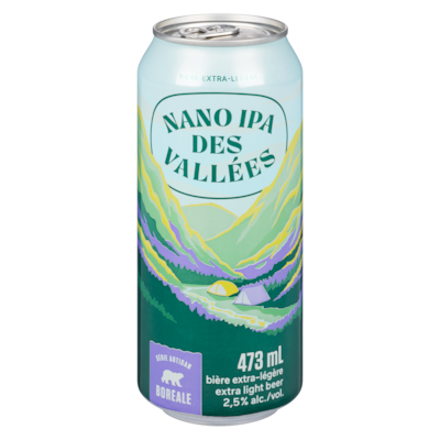 Boreale Extra Light Beer Nano Ipa Des Vallées (ID required at pick-up) 473 ml, $0.85/100ml