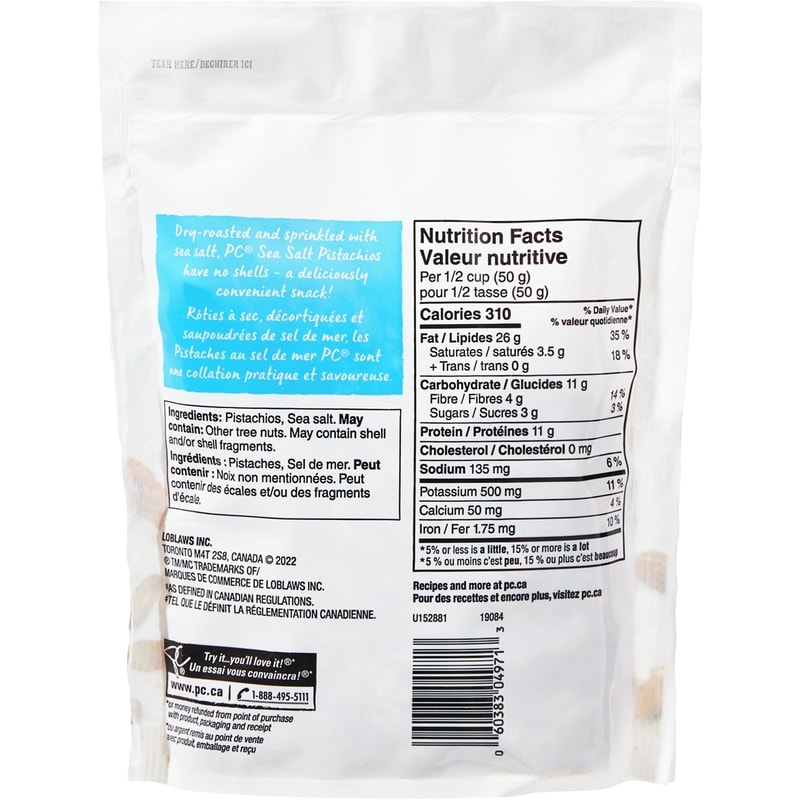 Dry-Roasted Sea Salt Pistachios