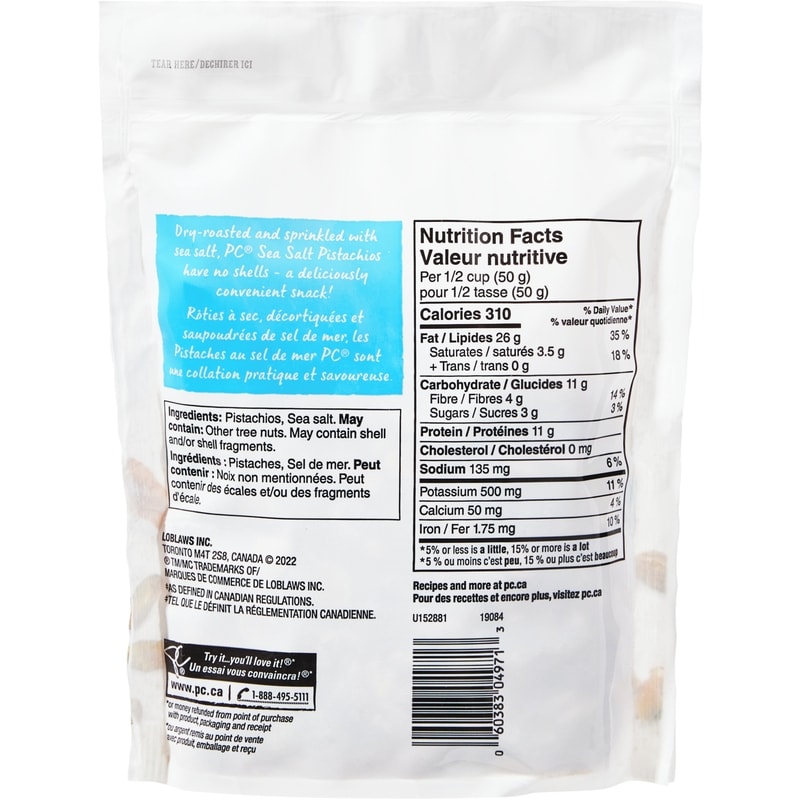 Dry-Roasted Sea Salt Pistachios