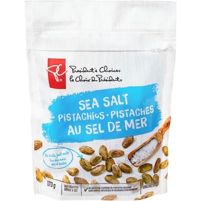 le Choix du Président Pistaches rôties au sel de mer 170 g, 6,47 $/100g