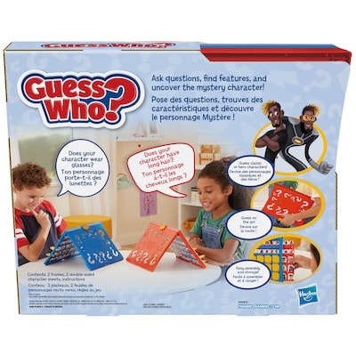 Guess Who? Jeu de devinettes classique, jeu de plateau pour enfants, dès 6 ans, 2 joueurs