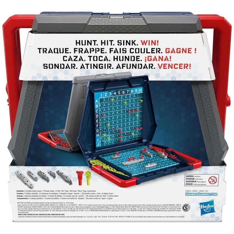 Battleship Classic Board Game, Strategy Games for 2 Players, Family Games for Ages 7+