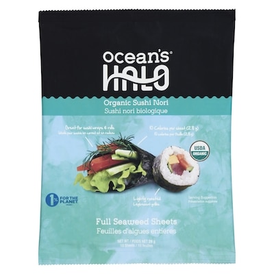 Ocean's Halo Organic Sushi Nori  28 g, $17.82/100g