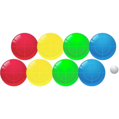 Evolve Jeu de bocce, multicolore, ensemble de 2 1 ea, 32,00 $/1ch